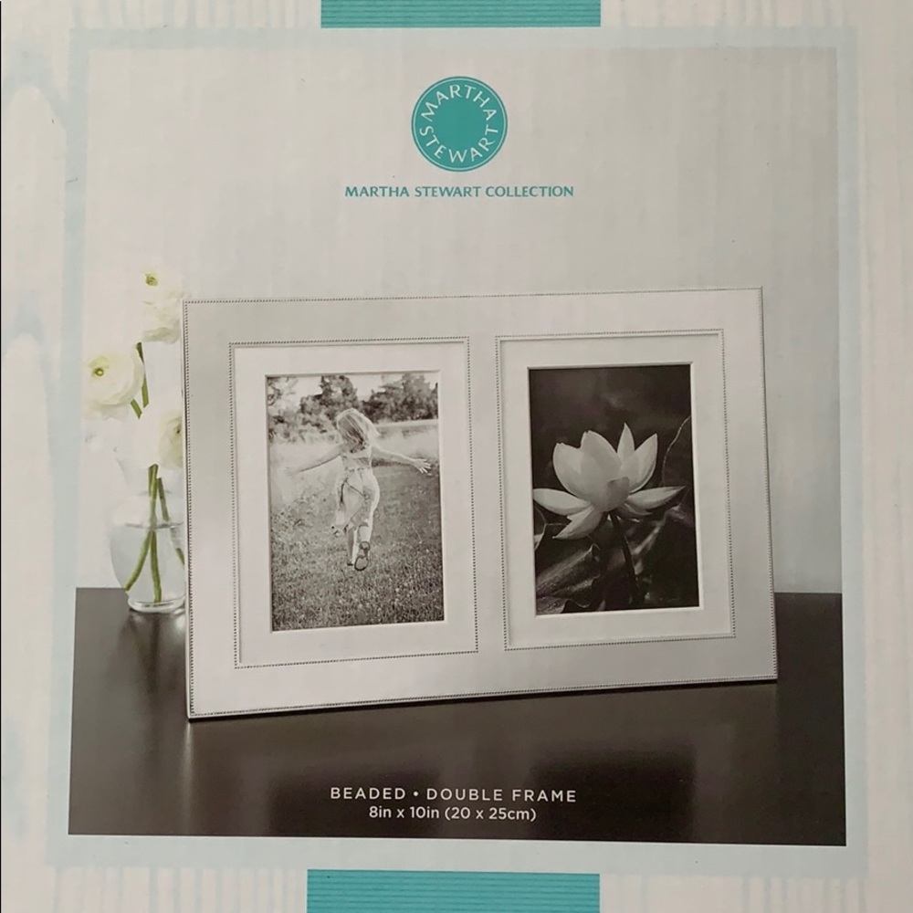 Martha Stewart beaded double frame